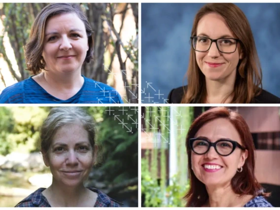 Montage of four female faculty faculty