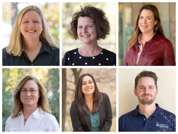 Photo montage of six faculty awardees