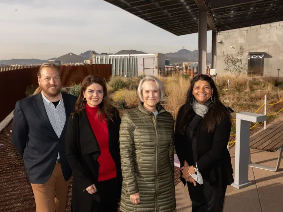 Greg Barron-Gafford, Regina Romero, Elizabeth "Betsy" Cantwell, and Gloria Montaño Greene 