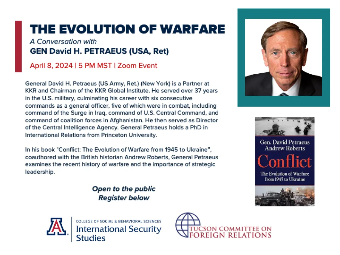 General Petraeus photo on event announcement