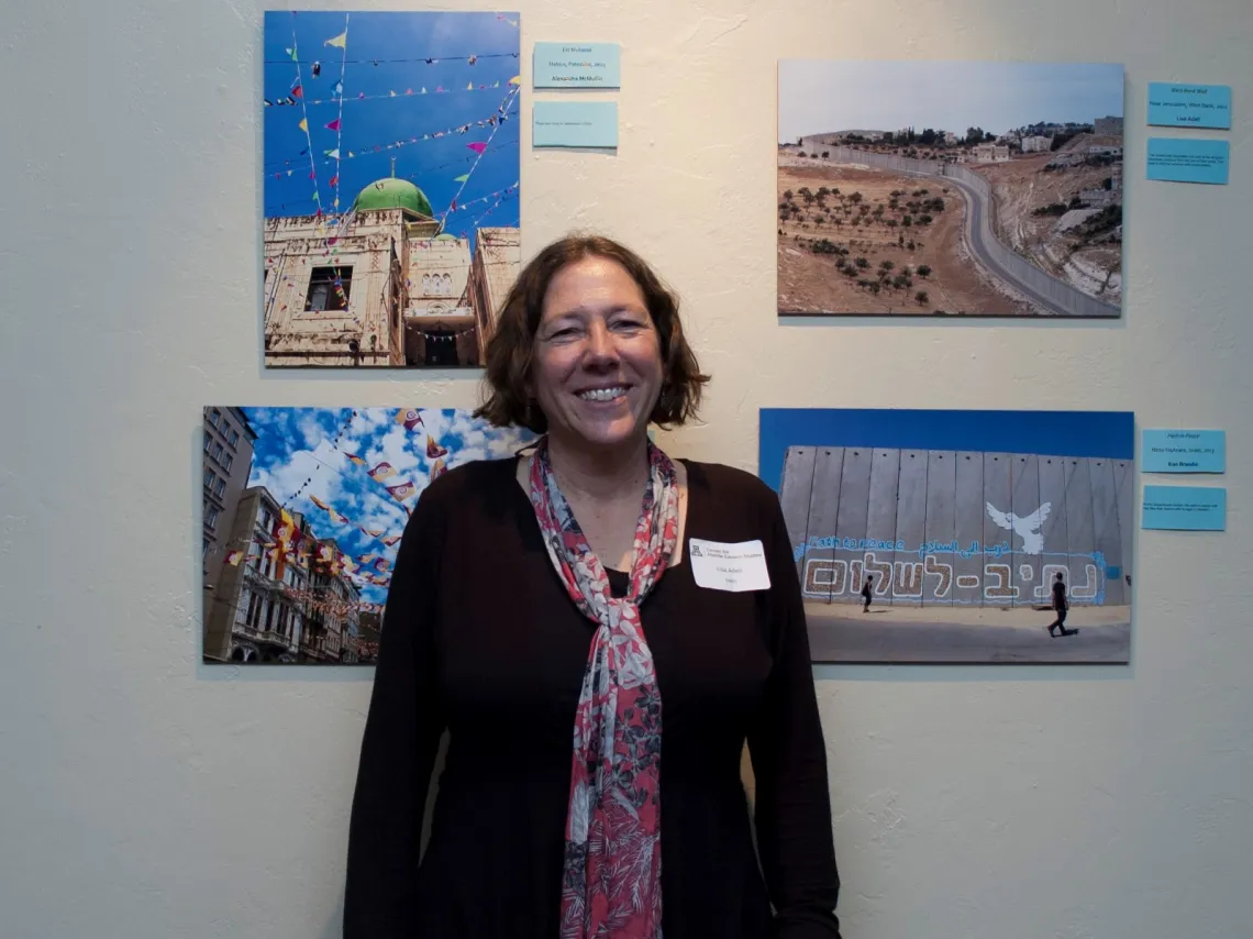 Lisa Adeli at the CMES Photo Exhibit in spring 2016.