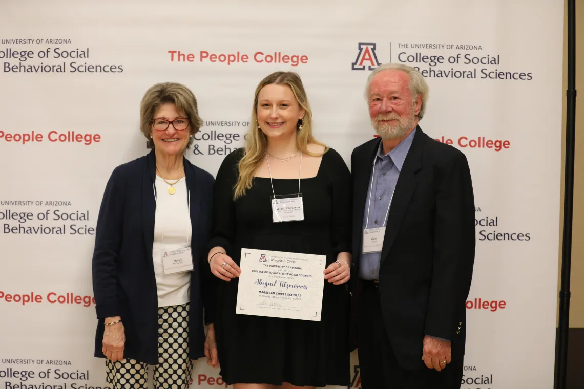 Abigail Fitzmorris with Margy McGonagill and Garry Bryant