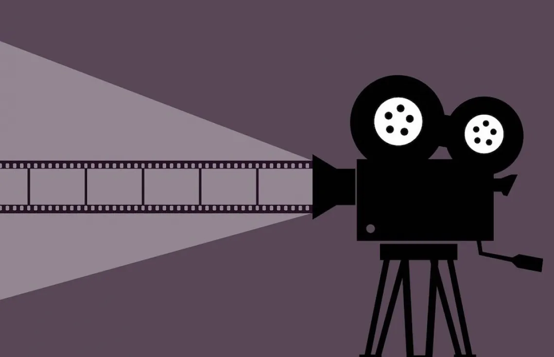 movie camera illustration