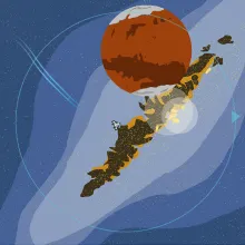 screenshot of the game “Stellar Drift”