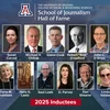 Photo montage of 15 honorees for School of Journalism Hall of Fame