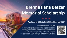 Brenna Ilana Berger Memorial Scholarship