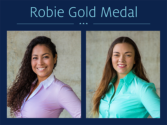 Robie Gold 2019 recipients - Francy D. Luna Diaz and Bryn Deana Sharp