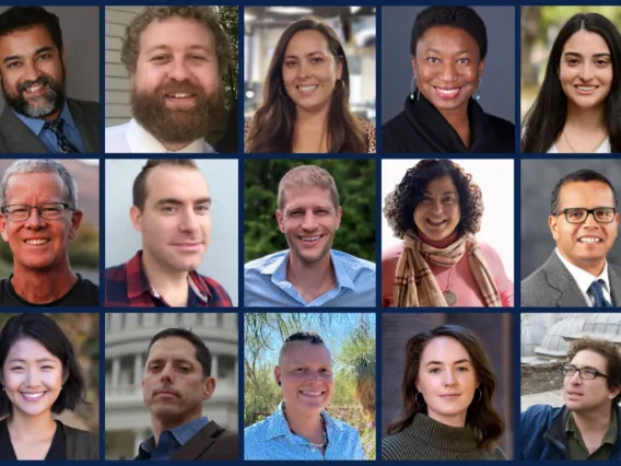 Collage of new faculty photos