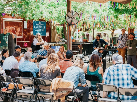 A group of people at the Agave Heritage Festival