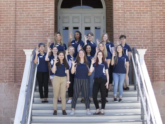 SBS Ambassador group photo at Old Main