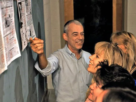 John G. Carlton teaching. Photo by Gary Gaynor/Tucson Citizen.