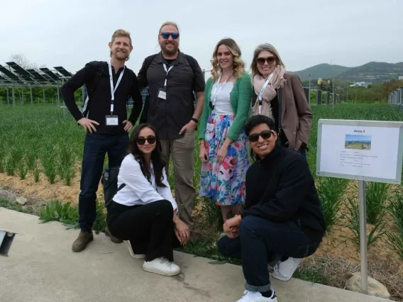 UArizona faculty and students at 2022 agrivoltaics conference