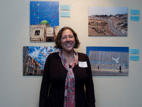 Lisa Adeli at the CMES Photo Exhibit in spring 2016. 