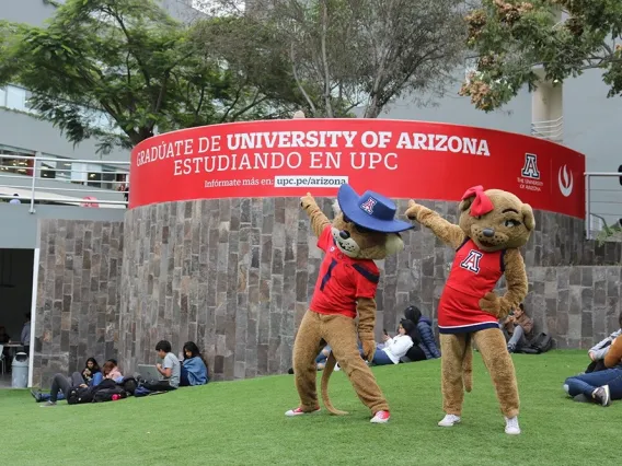 Wilbur and Wilma Wildcat at UPC campus