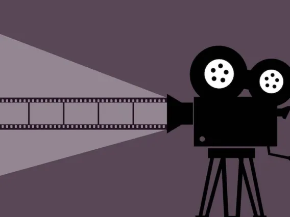 movie camera illustration