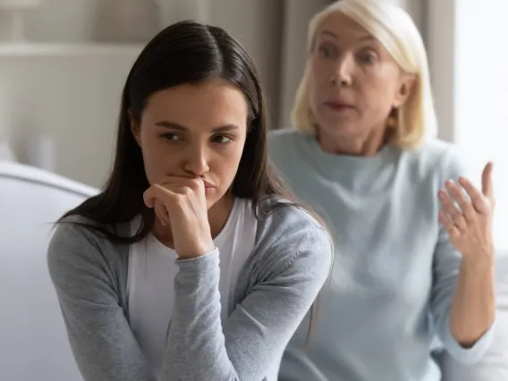 mom nagging daughter