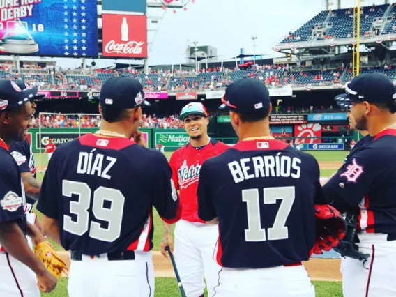 Latino Major league baseball players. Courtesy of La Vida Baseball