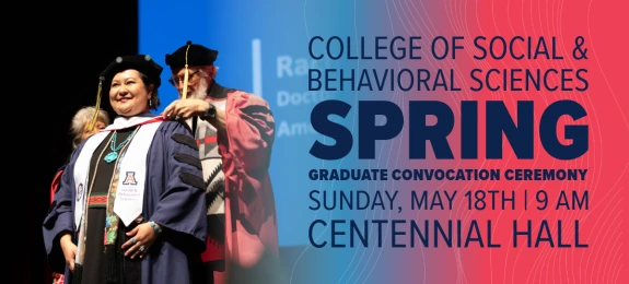 Graduate student being hooded