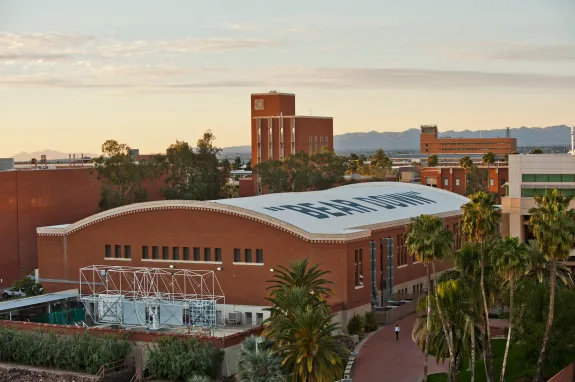 view of Bear Down Gym from above