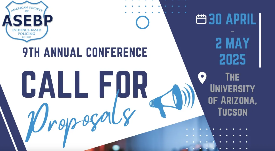 Graphic flyer announcing the call for proposals for ASEBP conference and important dates