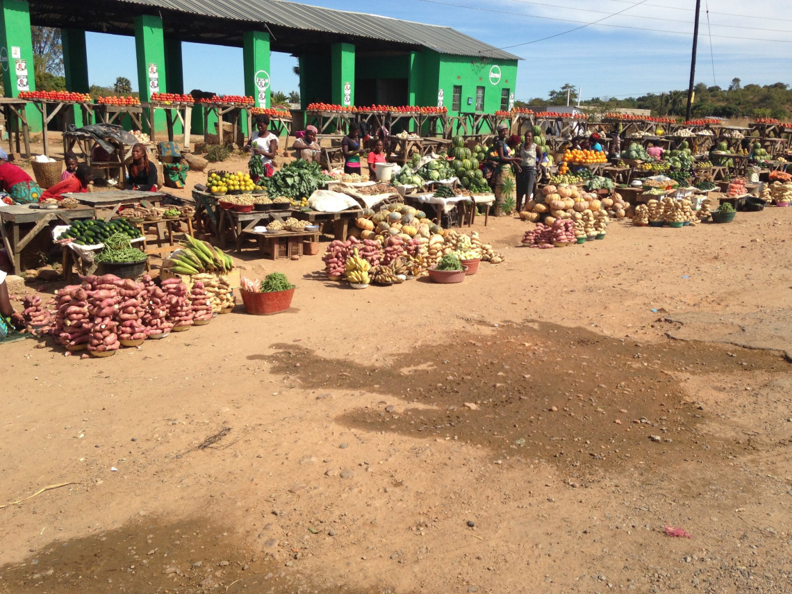 Fresh produce in an African village