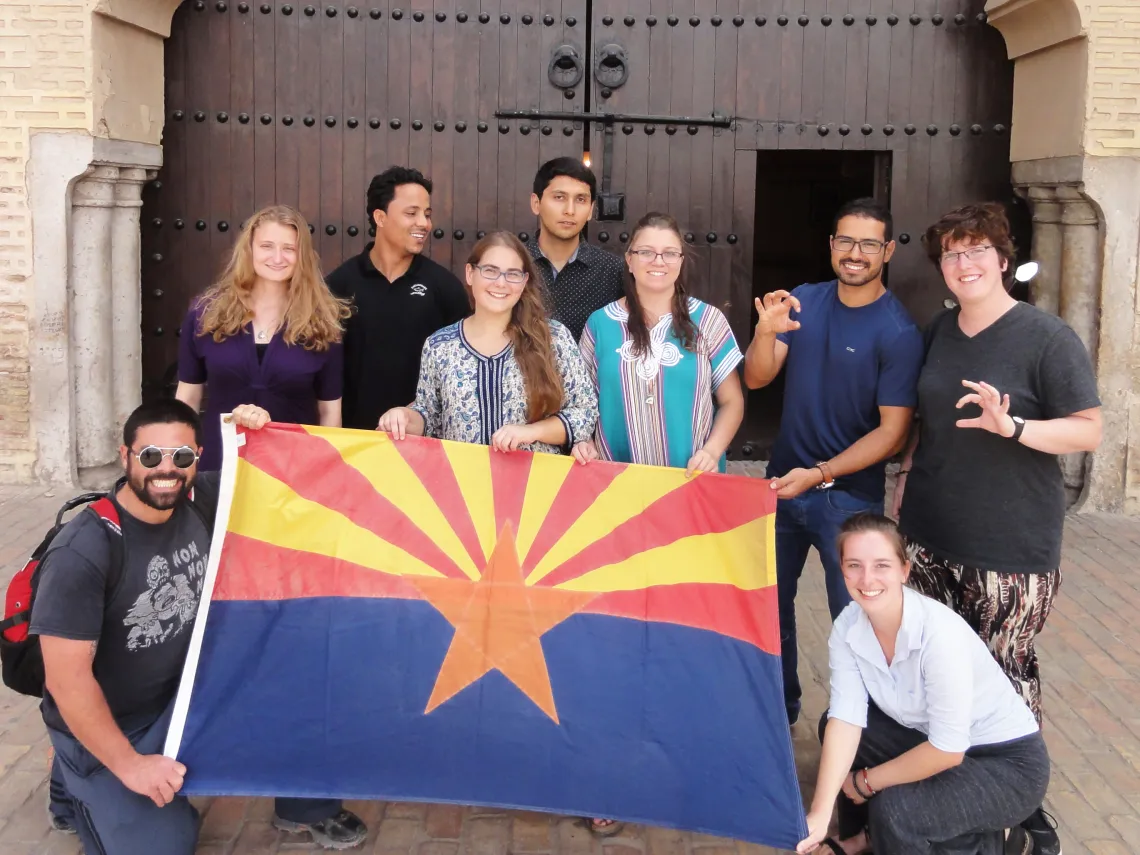 Arizona Arabic Flagship students during a study abroad trip to Meknes, Morocco