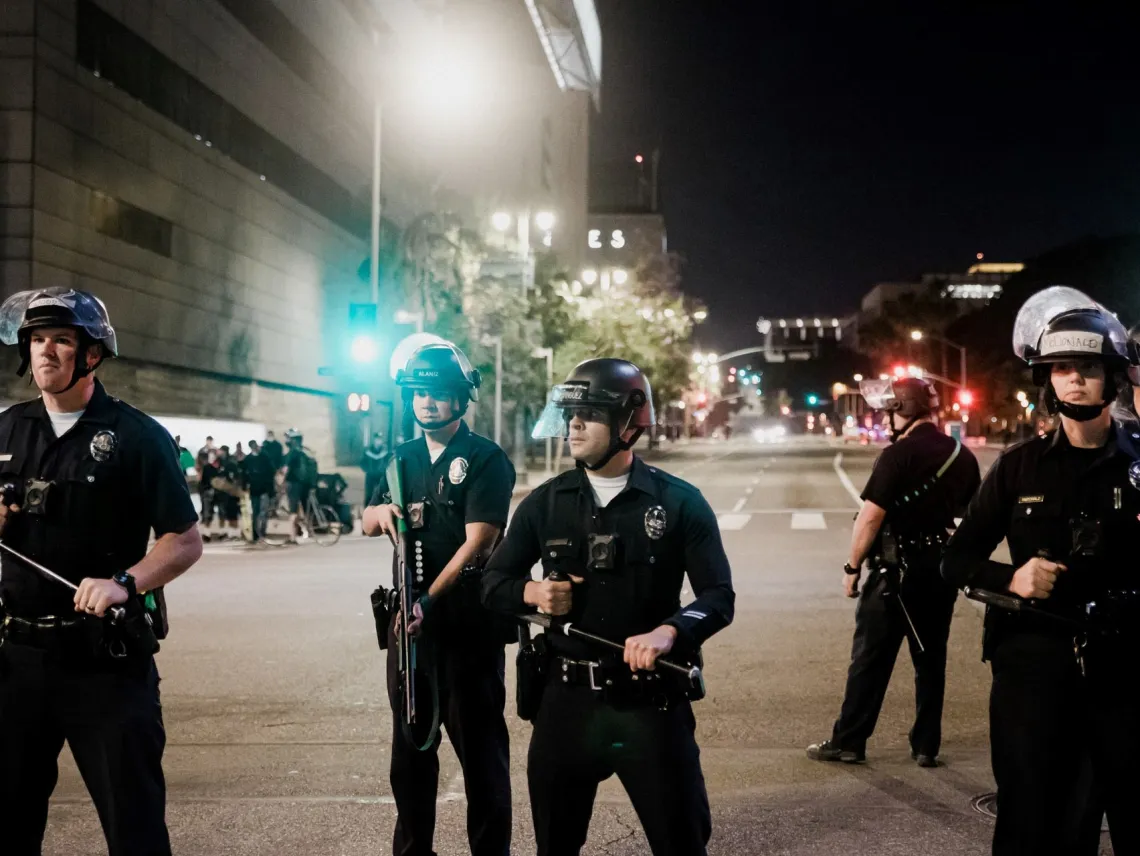 police officers on the street