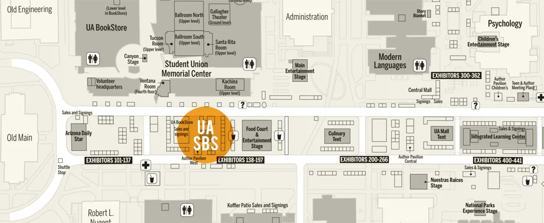 Map of Tucson Festival of Books