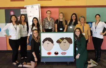 Cecile McKee with University of Arizona students at Children’s Museum Tucson.