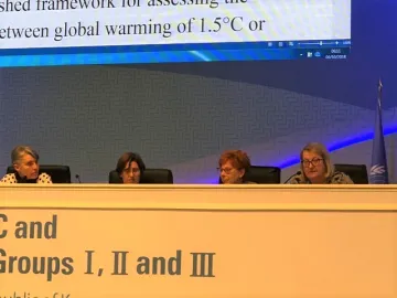 Diana Liverman (far right)
