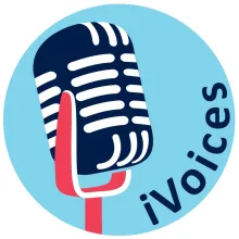 iVoices logo of microphone