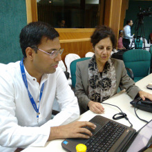 Rajdeep Pakanati and Jeannine Relly